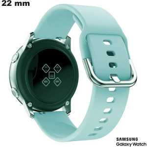 Samsung horloge armband mode 22mm Blauw Hoogwaardig Rubber