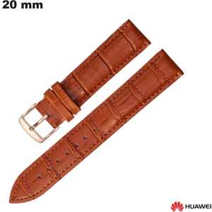 Bracelet smartwatch Style croco Marron Huawei ● Montage Facile