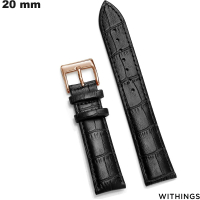 Vendita Bracciale Withings orologio Nero Pelle vera 20 mm