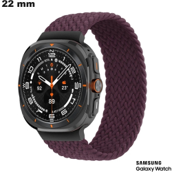 Bracelet montre Nylon Samsung 22 mm fitness Violet