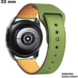 Reloj inteligente Samsung Pulsera de Cuero 22 mm Verde barato