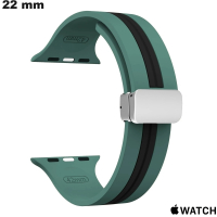 Armbanduhr Grün Silikon für 22 mm Apple Watch von hoher Qualität