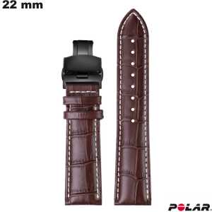 Armband 22mm horloge Bruin Polar Hoger Segment: Gratis Levering