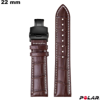 Armband 22mm horloge Bruin Polar Hoger Segment: Gratis Levering