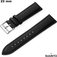 Genuine Leather Bracelet Suunto 22mm Black Smartwatch Cheap