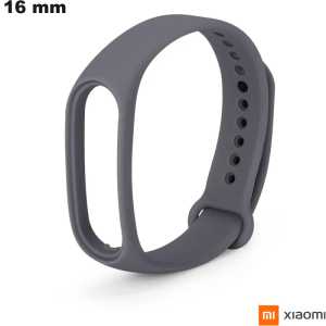 Bracelet 16mm Silicone smartwatch Gris Xiaomi Escalade pas cher
