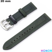 Echtes grünes Leder Armband für Honor Uhr 20 mm kaufen
