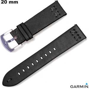 Echtes Lederarmband für Garmin Smartwatch 20mm von hoher Qualität