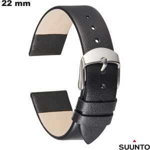 Comprar pulsera para reloj Suunto Negra 22mm Cuero auténtico