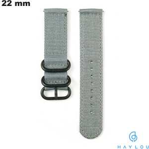 Bracelete Cinza de relógio inteligente 22 mm Haylou Nylon de qualidade