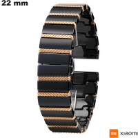 Bracelet montre intelligente Céramique Xiaomi Noir 22mm pas cher