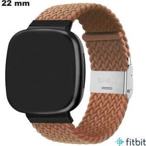 Comprar Pulsera de reloj Marrón trenzada de Nailon FitBit 22mm