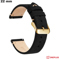 Genuine Black Leather Bracelet for OnePlus Watch ● Delivery in 24h