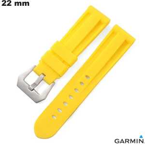 Pulsera de reloj inteligente Garmin Amarillo 22 mm de caucho de calidad