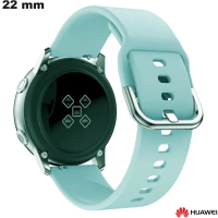 Armband 22mm Blauw Huawei Herenhorloge Mode Kwaliteit Rubber