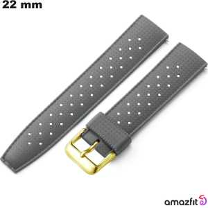 Pulsera de silicona de 22 mm Amazfit Gris (Cheetah Pro, Falcon) de calidad