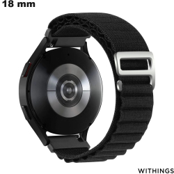Bracelet Noir 18mm Withings de montre intelligente Nylon