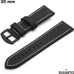 Bracciale per orologio Suunto universale 20mm Nero - Spedizione Offerta da 20€