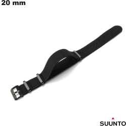 Pulsera Negra para reloj Suunto de Tela 20 mm (3 Fitness, 3)