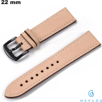 Venda de Bracelet Bege de relógio em Couro verdadeiro Haylou 22 mm