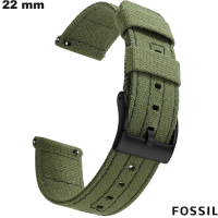 Bracciale Fossil 22mm Verde per orologio Tessuto ● Spedizione in 24h