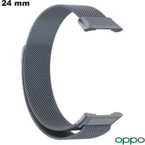 Pulsera de 24 mm para smartwatch Acero Inoxidable Oppo Gris barata