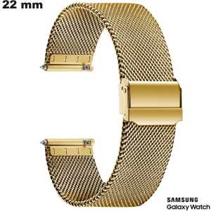Vente Bracelet Doré de smartwatch 22 mm Mailles fines Samsung