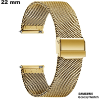 Venda de Bracelete Dourado para smartwatch 22 mm Malhas finas Samsung