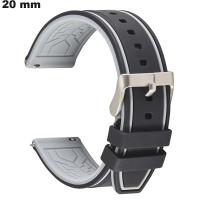 Black Bracelet 20mm Rubber \ Fast Shipping