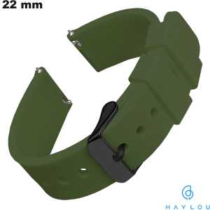 Bracelet Haylou smartwatch 22 mm Caoutchouc Vert de qualité