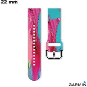Braccialetto smartwatch Silicone Garmin Motif 22 mm # Qualità Premium