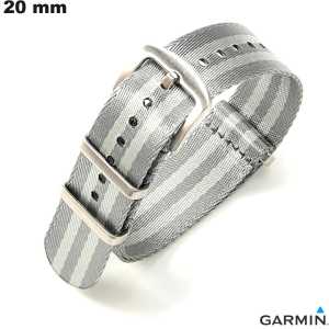 Armband Garmin 20mm slimme horloge Grijze Stof goedkoop