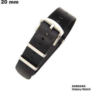 Bracciale Samsung Nero Nylon orologio intelligente 20 mm di qualità