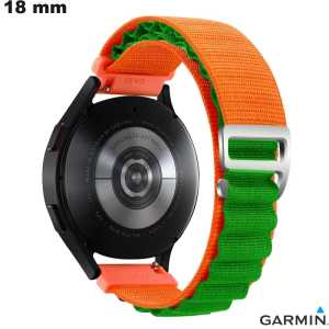 Koop Garmin Oranje 18mm Smartwatch Band van Textiel