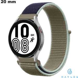 Venda de Pulseira Haylou 20 mm Nylon Bege com Arranhões para Relógio