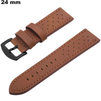 Comprar Bracelete de 24 mm em Couro PU Marrom Refinado para Relógio