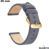 Acheter Buy Genuine Leather 20 mm Gray Suunto Watch Strap