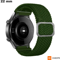 Braccialetto Xiaomi per smartwatch Verde Tessuto 22 mm estensibile di qualità