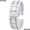 Acheter Bracciale Ceramica Polar 20mm Bianco da Orologio / Portato Offerto
