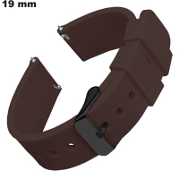 Armband 19 mm voor Horloge Rubber Bruin / Gratis Verzending vanaf 20€
