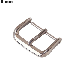 Fermaglio in Acciaio Inossidabile 8 mm Ardillon per bracciale Argentato