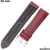Bracciale per orologio connesso in silicone 22 mm Suunto rosso di qualità