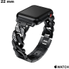 Acheter Verkoop Chic Zwart Metaal Armband Slimme Apple Watch