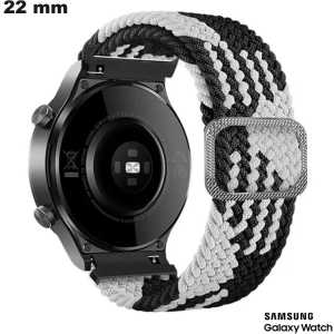 Verkoop Zwarte Nylon Armband voor 22mm Samsung Smartwatch