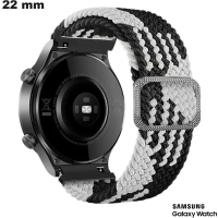 Verkoop Zwarte Nylon Armband voor 22mm Samsung Smartwatch