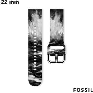 Venta de pulsera Fossil con motivo de 22 mm para reloj conectado en silicona