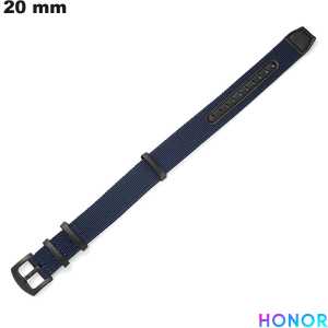 Bracelet Tissu de montre connectée 20mm Bleu Honor u de qualité
