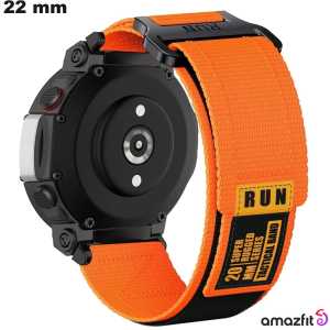 Verkoop Oranje Armband 22 mm Amazfit smartwatch Stoffen (T-Rex 3)