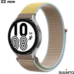 22mm Beige Nylon Watch Strap Suunto Scratch