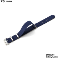 Koop Blauwe Stof Armband voor Samsung Smartwatch 20mm